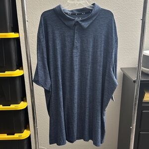 FLX Men's Navy Polo Shirt